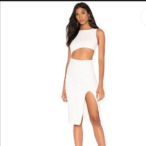 Cutout White Dress